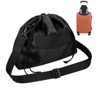 Neck Pillow Case - Portable Travel Storage Bag, Drawstring Closure Carry Pouch with Adjustable Shoulder Strap System, Lightweight Space Saving Organizer Design, Ideal for Holiday Road Trip