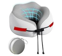 Neck Pillow for Airplane,Airplane Neck Pillow Comfort Headrest | Ergonomic Head Support Memory Foam Cushion for Sleeping Napping Adults Kids Long Train Home Car Work