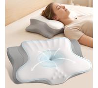 Neck Pillow for Pain Relief, Ergonomic Pillow for Sleeping, Contour Memory Foam Pillows with Cooling Pillow Case, Orthopedic Pillow for Sleeping