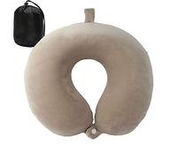Neck Pillow for Traveling, Upgraded Travel Neck Pillow for Airplane 100% Pure Memory Foam Travel Pillow for Flight Headrest Sleep, Portable Plane Accessories