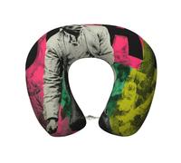 Neck Pillow Memory Foam Contour Pillow Michael Jackson Travel Pillow for Sleeping Comfortable U Shape Pillows for Traveling Car Headrest Home Office Fits Most Neck Sizes