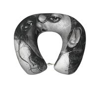 Neck Pillow Memory Foam Contour Pillow Michael Jackson Travel Pillow for Sleeping Comfortable U Shape Pillows for Traveling Car Headrest Home Office Fits Most Neck Sizes