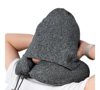 Neck Pillow with Hood,Washable Hooded Memory Foam Home Supplies | Sleeping Neck Pillow,for Car Offices Trips Break Picnic Naptime Patients Recliner Driving Road Trip Airport Reading Sitting Bed Sofa