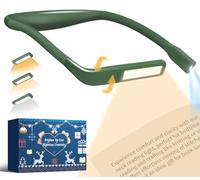 Neck Reading Light Book Light: Reading Lights for Books in Bed at Night, Rechargeable Neck Light Knitting Gifts for Book Lovers Christmas Stocking Fillers Women Valentine's Day Gifts for Him Husband