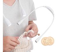 Neck Reading Lights - Knittings Crochet Craft Light, Adjustable Portable Readings Lamp Bedroom Living Room | Flexible LED Hug Lamps Illuminates Hands-Free Projects, Soft Necks Solution for Knitting