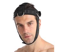 Neck Resin Training System - Adjustable headrest, lifting equipment, advanced chin stabilization band, heavy weight neck exercise equipment, reinforced comfort-fit padding | Strength