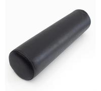 Neck Roll Pillow PU Leather Bolster Pillow - Ergonomic Cylinder Cushion Cervical Support Headrest Lumbar Waist Back Pain Relief Bolster for Sofa Bed Chair Car Office Sleeping (Black,12cmx60cm)