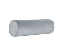Neck Roll Pillowcases with Zipper - Full Moon Bolster/Round Cylinder Pillow Case Covers for Bedroom, Living Room, Sofa - Solid Color Neck Cervical Pillowcase Cover 18 x 6 (Gray)