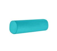 Neck Roll Pillowcases with Zipper -Full Moon Bolster/Round Cylinder Pillow Case Covers for Bedroom, Living Room, Sofa - Solid Color Neck Cervical Pillowcase Cover (Azure Blue, 6X18)