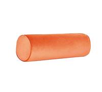 Neck Roll Pillowcases with Zipper - Full Moon Bolster/Round Cylinder Pillow Case Covers for Bedroom, Living Room, Sofa - Solid Color Neck Cervical Pillowcase Cover 18 x 6 (Orange)