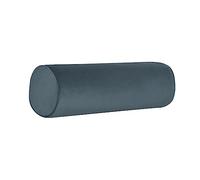 Neck Roll Pillowcases with Zipper - Full Moon Bolster/Round Cylinder Pillow Case Covers for Bedroom, Living Room, Sofa - Solid Color Neck Cervical Pillowcase Cover 24x 6 (Dark Gray)
