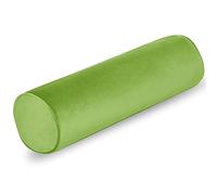 Neck Roll Pillowcases with Zipper - Full Moon Bolster/Round Cylinder Pillow Case Covers for Bedroom, Living Room, Sofa - Solid Color Neck Cervical Pillowcase Cover 24 x 6 (Lime Green)