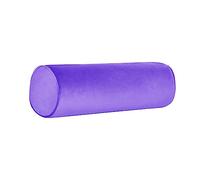 Neck Roll Pillowcases with Zipper - Full Moon Bolster/Round Cylinder Pillow Case Covers for Bedroom, Living Room, Sofa - Solid Color Neck Cervical Pillowcase Cover 18 x 6 (Purple)