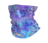 Neck Scarf Abstract Boho Cosmic Bright Flower Colourful Multifunctional Half Face Scarf Quick Drying Headwear For Climbing Sports Skiing