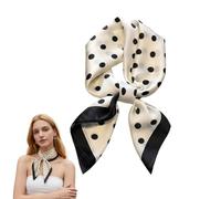 Neck Scarf for Women,70x70cm Satin Neckerchief,Square Soft Silk Feel Hair Bandana,Polka Dot Bandanas for Neck Head Bags and Fashion Accessories to Wedding Guest Handbag Gifts & Outdoor Activities