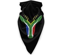 Neck Scarf South African Flag Sprinbok Face Protection Windproof Facial Shield Anitdust Tube Scarf For Traveling, Camping, Hunting