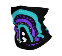 Neck Scarf Suicide Prevention Awareness Rainbow Ribbon Quick Drying Face Shield Washable Facial Decoration For Yoga Climbing Tennis