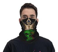 Neck Scarf Zambia Zambian Flag Crown Skull Headwear Sports Neck Gaiter For Fishing, Running, Climbing