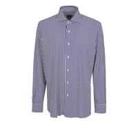 Neck Shirt - male - Barba Napoli - Formal Shirts - Blue - 4XL - Shirts 4XL