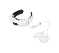 Neck & Shoulder Massager with Electrode Pads - Electric Pulse Massager for Full Body Relaxation, 6 Modes Ergonomic Design (Includes 4 Silicone Pads)
