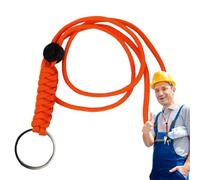 Neck Strap Lanyard for Keys, Heavy Duty Paracord Strap Necklace, Adjustable Lanyard Keychain for Outdoor Activities for Kids, Adults, All Ages