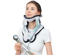 Neck Stretcher - Cervical Neck Traction Device with Manual Air Pump, Easy & Effective Neck Traction Device for Home Use, Neck Pain Relief