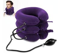 Neck Stretcher for Neck Pain Relief, Cervical Traction Device, Neck Traction Device, Adjustable Inflatable Neck Brace & Cervical Neck Traction Device Home Use Decompression (Purple)(Purple)