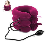 Neck Stretcher for Neck Pain Relief, Cervical Traction Device, Neck Traction Device, Adjustable Inflatable Neck Brace & Cervical Neck Traction Device Home Use Decompression(Purple)(Red)