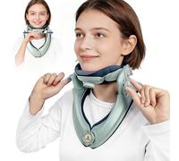 Neck Stretcher for Pain Relief & Support - Your Portable Cervical Traction Device, Adjustable & Lightweight for Use at Home, Office or While Traveling (Olive Green)