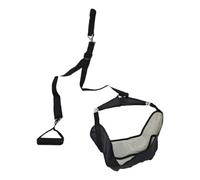 Neck Stretcher, Neck Pull Strap, Spine Alignment, Portable Traction Hanger Over the Door, Stretching Aid for Stiff Muscles, Upper Back Support (Black, 25 x 15 x 8 cm)