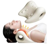 Neck Stretcher PU Soft Chiropractic Neck Decompression Pain Relief Tri-Directional Cervical Traction for Men Women