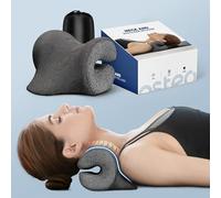 Neck Stretcher with Magnetic Therapy Cover, 2 Modes[Gentle/Strong] Pain Relief Cervical Traction Device, No Smell Neck and Shoulder Relaxer, Chiropractic Pillow for TMJ Headache Spine Alignment(Grey)