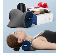 Neck Stretcher with Magnetic Therapy Cover, 2 Modes[Gentle/Strong] Pain Relief Cervical Traction Device, No Smell Neck and Shoulder Relaxer, Chiropractic Pillow for TMJ Headache Spine Alignment(Blue)