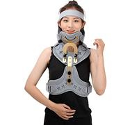 Neck Support Brace Cervical Thoracic Orthosis Adjustable Fixation Device Post Surgery Recovery Soft Foam Liner Immobilizer for Spine Alignment Comfortable Fit