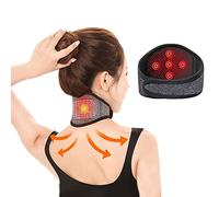 Neck Support Brace Ergonomic Cervical Collar Self Heating Breathable Neck Brace for Relief Pain and Pressure Adjustable Neck Collar Protector High Elastic Neck Support Protector for Women Men Elderly