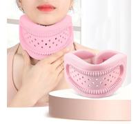 Neck Support Brace, Soft Foam Cervical Collar for Sleeping, Breathable Adjustable Neck Brace for Necks Pain & Support, Women Men Cervical Spine Pressure Relief, Keep Vertebrae Stable & Aligned (Pink)