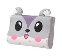 Neck Support Pillow - Cooling Ergonomic Cervical Pillow | Ice Silk Fabric Memory Foam Breathable Contour Orthopedic Design | Side Sleeping Study Naps Travel Rest