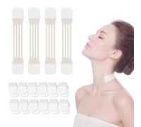 Neck Tape Lift Invisible, High Elastic Breathable Lift Strap Patch Instant Firming Face Skin for Double Chin, Sagging Skin (4 Tapes + 20 Patches)