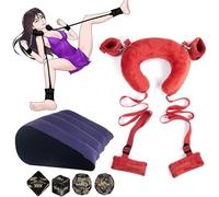 Neck to Wrist Ankle Behind Back Restraints Sex Kit for Couples Under King Bed Adjustable Sexy Straps and Restraints Tie Downs for Adults Couples Bed Bonage Kits Bedroom Toys Women Sweater 9PND