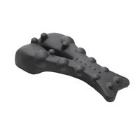 Neck Traction Device, Ergonomic Cervical Massager with Pressure Nodes for Neck Comfort, Back Stretcher and Wellness Pillow, Spine and Lumbar Support, Shoulder Relaxer, Black, 15.6 x 6.7 x 3.9 in