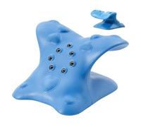 Neck Traction Pillow, Neck Hump with Massage Point in the Upper Back | Ergonomic Neck Massage Cushion with Wedge Device for Neck and Shoulder