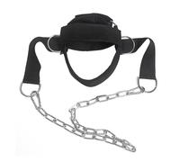 Neck Trainer, Head Harness Exerciser, Adjustable Weight Lifting Neck Harness, Strength Training Equipment, Muscle Builder with Iron Chain for Boxing Workout Recovery