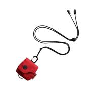Neck Wallet - Hangable Headphone Bag, Compact Travel Bag, Nice Coin Holder with Zip for Lipstick, Card, Keys, Lightweight Accessory for Daily Carry, Outdoor Event, red, see description, See