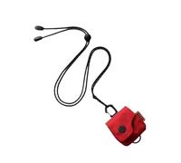 Neck Wallet, Hangable Headphone Pouch, Compact Coin Purse, Lightweight Storage, Portable for Lipstick, Cards, Keys, Travel, Shopping, Or Daily Use, 7 x 10 cm Red Black Army Green, Red, Se référer au