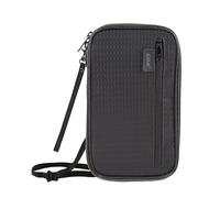 Neck Wallet RFID Blocking Family Passport Holder Organizer Case Travel Pouch, Black, Carry on