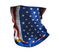 Neck Warmer America Flag Marshall Islands Flag Balaclava Windproof Headwear Uv Protection Neck Gaiter For Fishing Camping Running 25X50CM