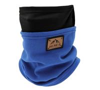 Neck Warmer Men - Autumn And Winter Models Hanging Ear Scarf Two Users Outside The Colourful Patchwork Head Covering Half Patchwork Scarf Cover (Dark Blue, One Size)
