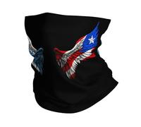 Neck Warmer Wing Morocco Moroccan And Porto Rico Flag Multifunctional Facial Decoration Unique Mouth Guard For Fishing Party Hunting