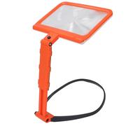 Neck Wear Full Page Magnifying Glass with 5x Magnification, 48 LEDs Light, Battery Powered, Handheld Desktop Magnifier for Reading, Large Lens Size