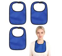 Neck Wound Waterproof Cover, Waterproof Fabric, Blue, 3-Pack